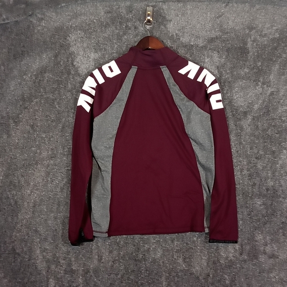 Victoria secret ultimate half zip maroon athletic running jacket women's large - Picture 3 of 6